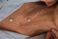 Collana Roman Gioielli Donna in Oro bianco Diamante 0.14 Ct COLLANA-D1-J - COLLANA-D1-J